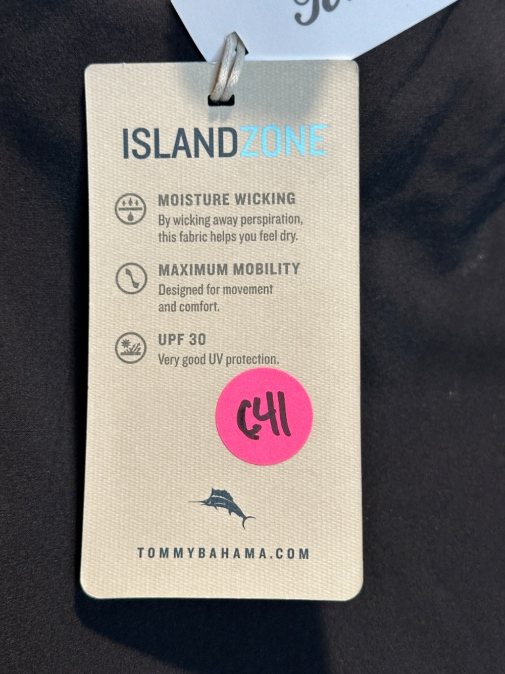 Tommy Bahama Alicia IslandZone Skort Black Wicking Pockets Tennis Sz L NWT - Picture 5 of 8